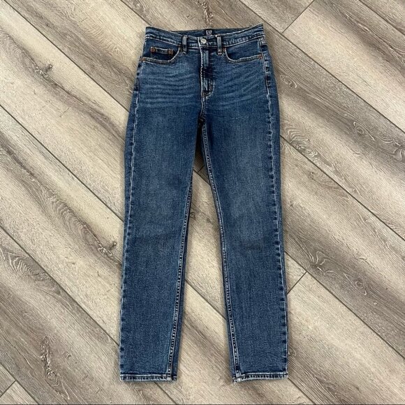 Gap denim high rise cigarette jeans size 25 - Picture 2 of 5